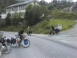 Leaving Hellesylt youth hostel
